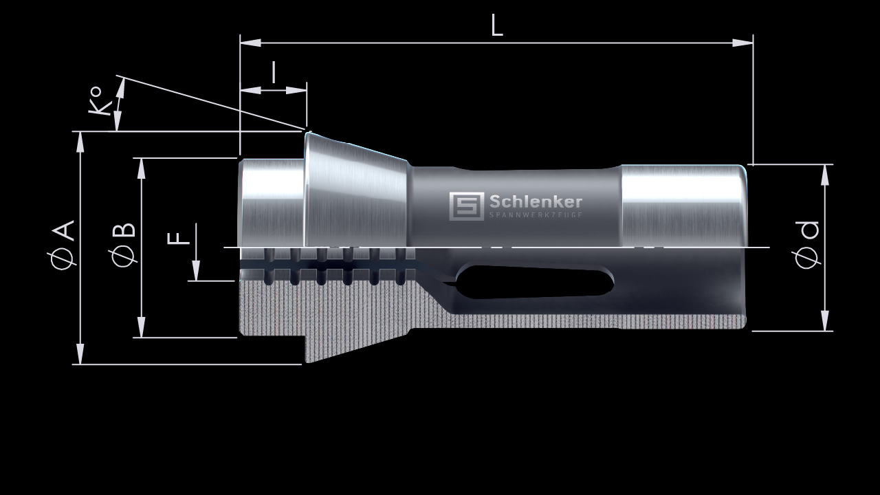 Druckspannzangen – Technische Zeichnung