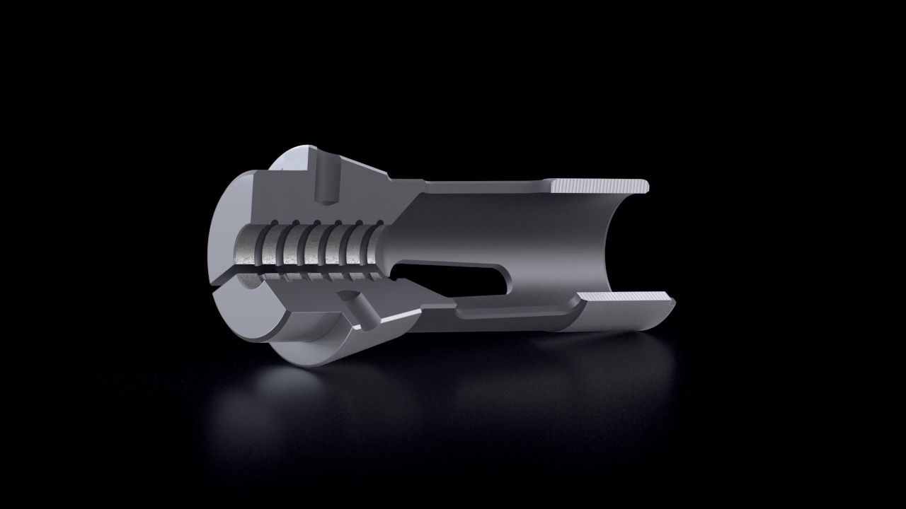 Dead Length Collets – Carbide Coating – Cross-Section View