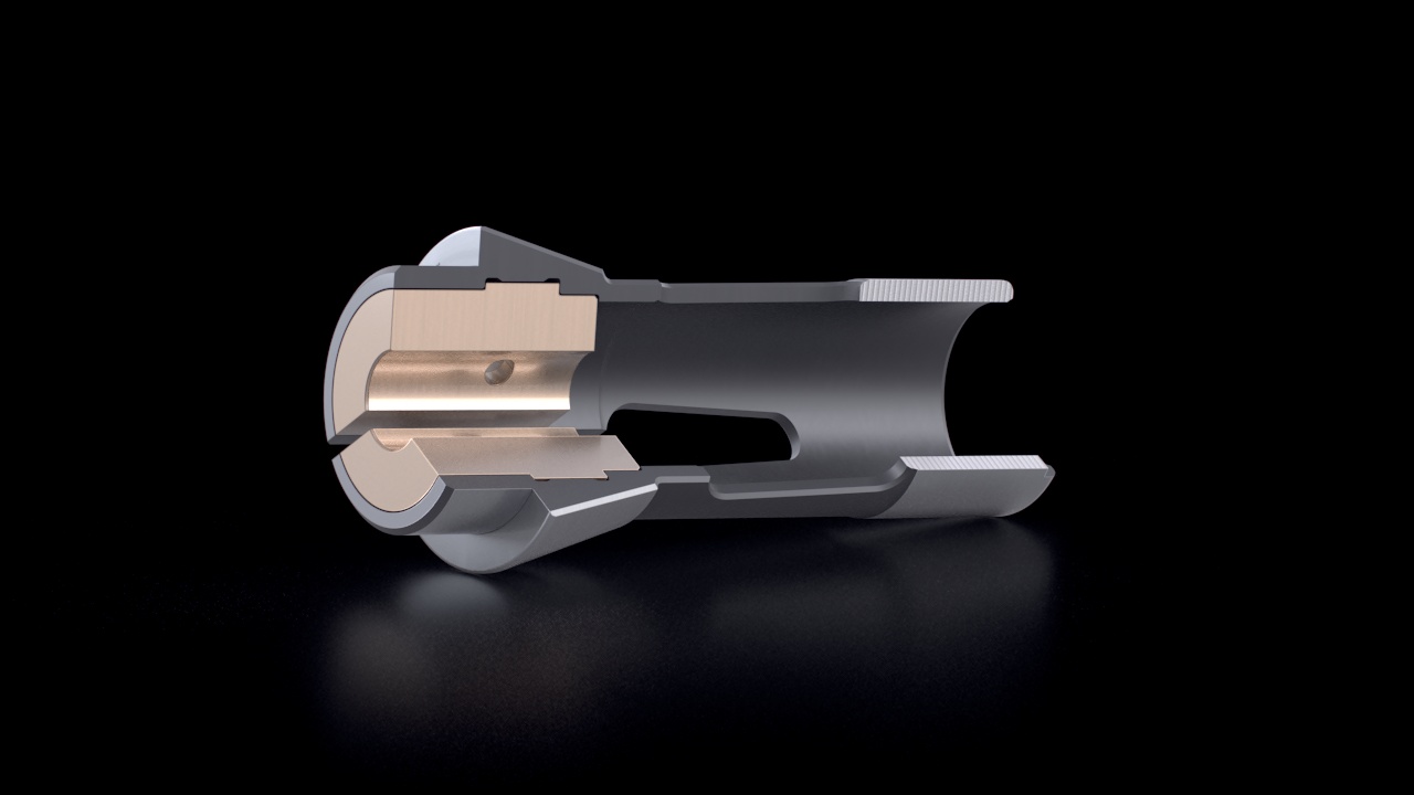 Dead Length Collets – Brass Inserts – Cross-Section View