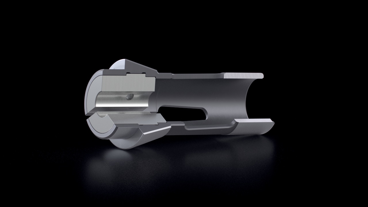 Dead Length Collets – Permaglis Inserts – Cross-Section View