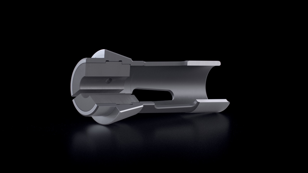 Dead Length Collets – Plastic Inserts – Cross-Section View