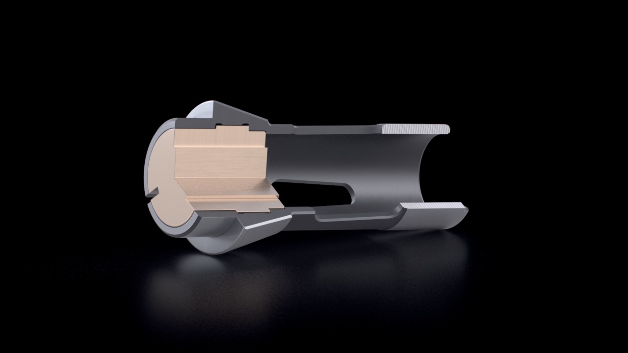 Dead Length Collets – Self-Turning Inserts – Cross-Section View