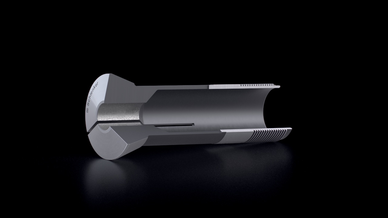 Draw In Collets – Carbide Coating – Cross-Section View