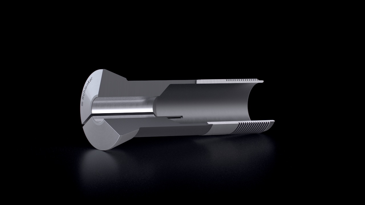 Draw In Collets – Extended Clamping Length – Cross-Section View