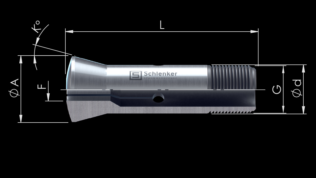 Zugspannzangen SW&B – Technische Zeichnung