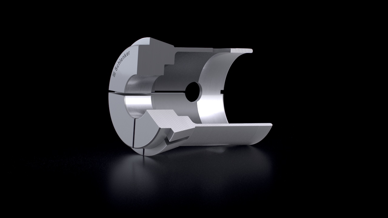 Pick Up Collets – Slot in Shaft – Cross-Section View
