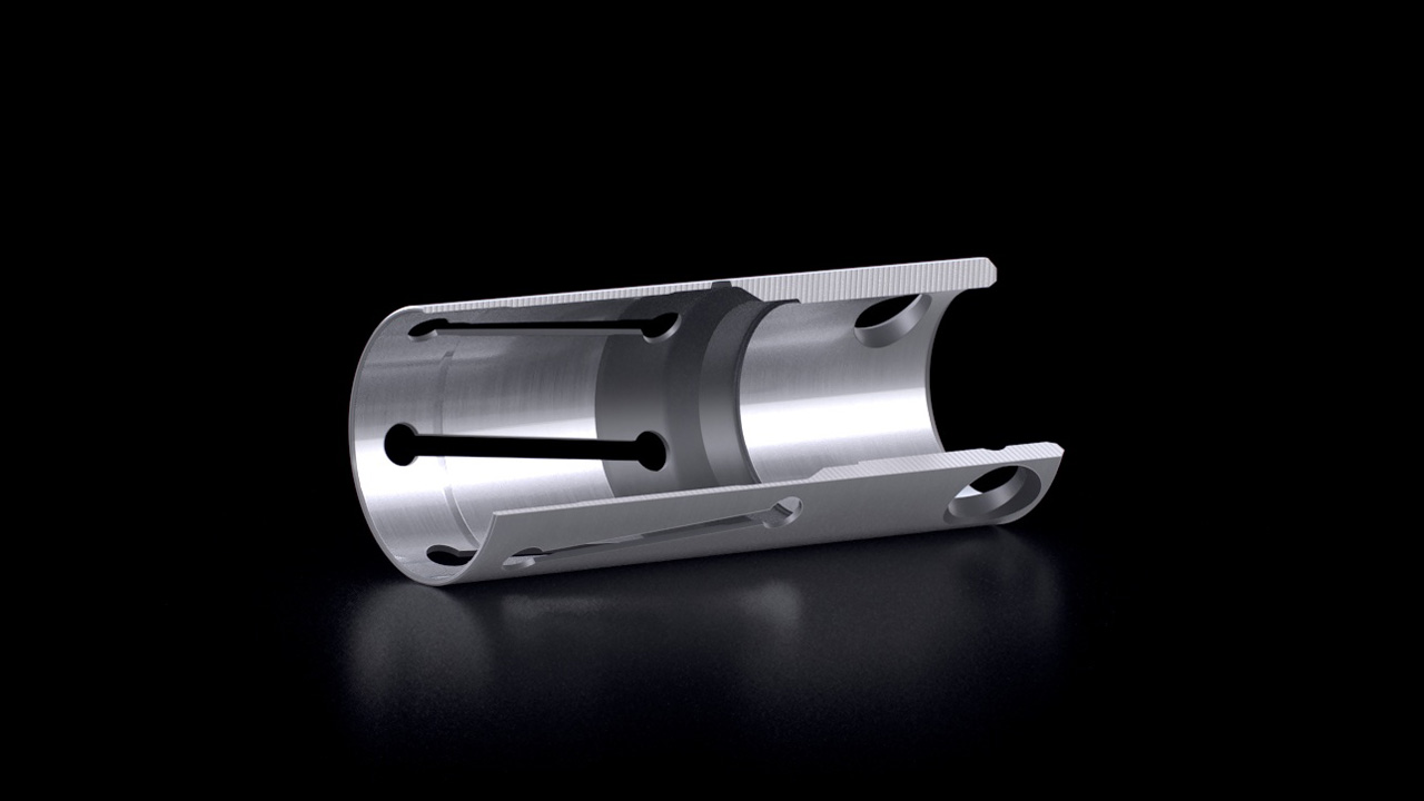 SHK Bar Feed Collets – Closed – Cross-Section View
