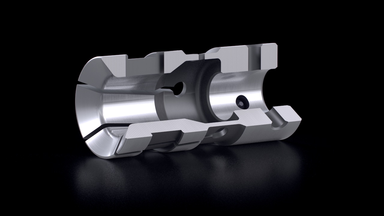 TURBO Spannhülsen – Rund – Schnittansicht